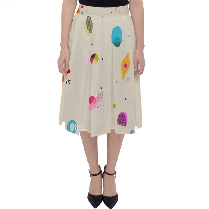 Dots, Spots, And Whatnot Classic Midi Skirt