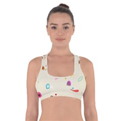 Dots, Spots, And Whatnot Cross Back Sports Bra by andStretch