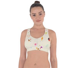 Dots, Spots, And Whatnot Cross String Back Sports Bra by andStretch