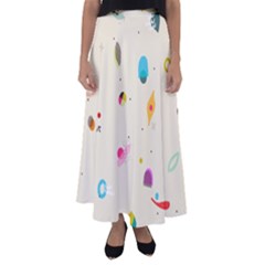 Dots, Spots, And Whatnot Flared Maxi Skirt by andStretch