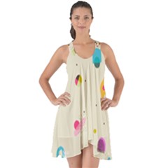 Dots, Spots, And Whatnot Show Some Back Chiffon Dress by andStretch