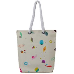 Dots, Spots, And Whatnot Full Print Rope Handle Tote (small) by andStretch