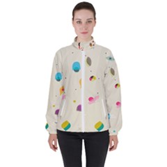 Dots, Spots, And Whatnot Women s High Neck Windbreaker by andStretch