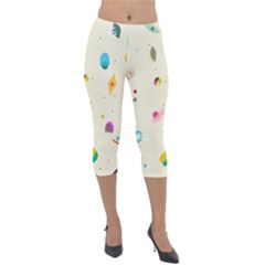 Dots, Spots, And Whatnot Lightweight Velour Capri Leggings  by andStretch