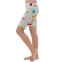 Dots, Spots, And Whatnot Kids  Lightweight Velour Cropped Yoga Leggings View2