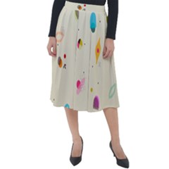 Dots, Spots, And Whatnot Classic Velour Midi Skirt  by andStretch