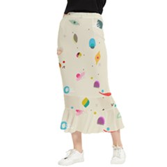 Dots, Spots, And Whatnot Maxi Fishtail Chiffon Skirt by andStretch