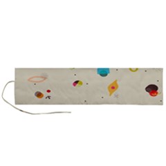 Dots, Spots, And Whatnot Roll Up Canvas Pencil Holder (l) by andStretch