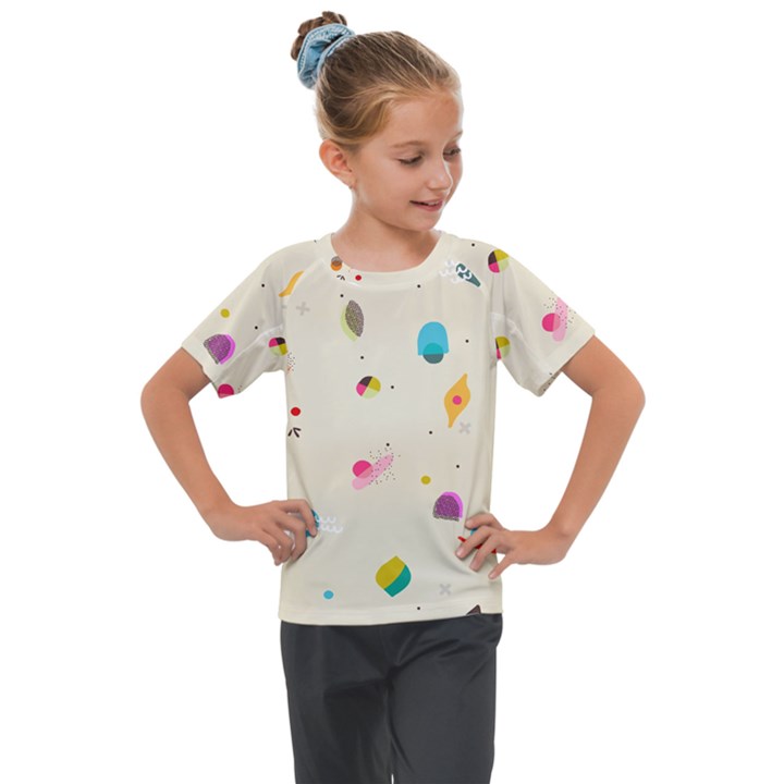 Dots, Spots, And Whatnot Kids  Mesh Piece Tee