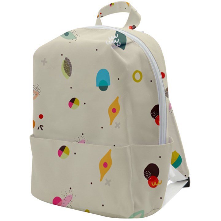 Dots, Spots, And Whatnot Zip Up Backpack