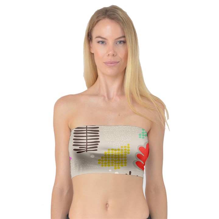 Scandinavian Foliage Fun Bandeau Top