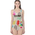 Scandinavian Foliage Fun One Piece Swimsuit View1