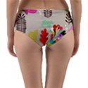 Scandinavian Foliage Fun Reversible Mid-Waist Bikini Bottoms View4