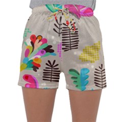 Scandinavian Foliage Fun Sleepwear Shorts by andStretch