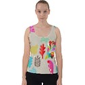 Scandinavian Foliage Fun Velvet Tank Top View1