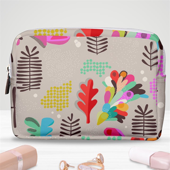 Scandinavian Foliage Fun Make Up Pouch (Medium)