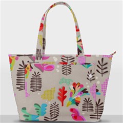 Scandinavian Foliage Fun Back Pocket Shoulder Bag  by andStretch