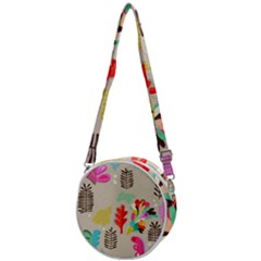 Scandinavian Foliage Fun Crossbody Circle Bag by andStretch