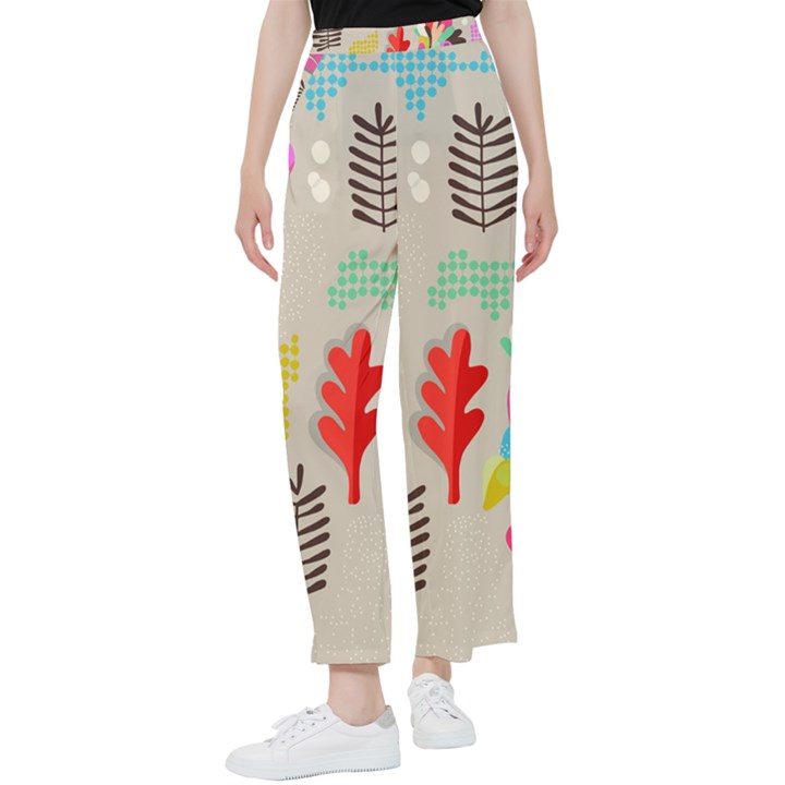 Scandinavian Foliage Fun Women s Pants 