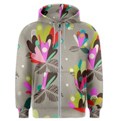 Scandinavian Flower Shower Men s Zipper Hoodie by andStretch