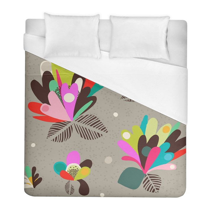 Scandinavian Flower Shower Duvet Cover (Full/ Double Size)