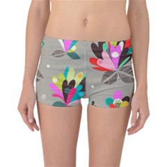 Scandinavian Flower Shower Reversible Boyleg Bikini Bottoms by andStretch