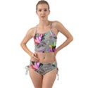 Scandinavian Flower Shower Mini Tank Bikini Set View1