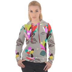 Scandinavian Flower Shower Women s Overhead Hoodie by andStretch