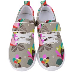 Scandinavian Flower Shower Women s Velcro Strap Shoes by andStretch