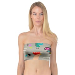 Scandinavian Birds Feather Weather Bandeau Top by andStretch