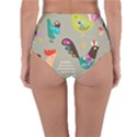 Scandinavian Birds Feather Weather Reversible High-Waist Bikini Bottoms View4