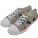 Scandinavian Birds Feather Weather Women s Low Top Canvas Sneakers View2