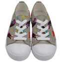 Scandinavian Birds Feather Weather Kids  Low Top Canvas Sneakers View1