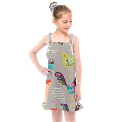 Scandinavian Birds Feather Weather Kids  Overall Dress by andStretch