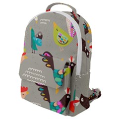 Scandinavian Birds Feather Weather Flap Pocket Backpack (small) by andStretch