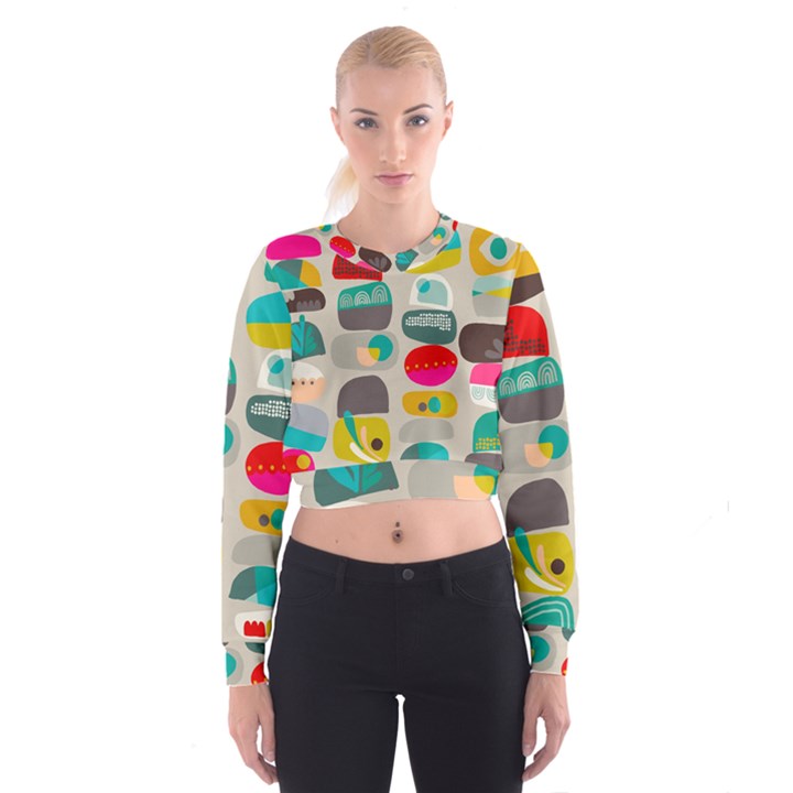 Scandinavian Balancing Act Cropped Sweatshirt