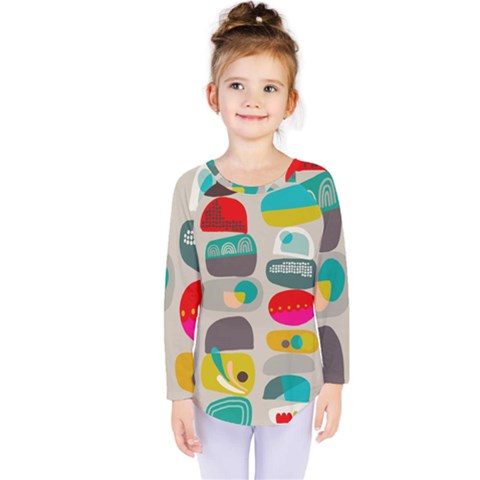 Scandinavian Balancing Act Kids  Long Sleeve Tee by andStretch