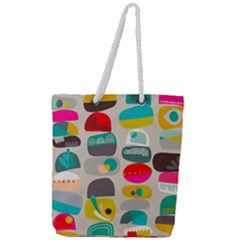 Scandinavian Balancing Act Full Print Rope Handle Tote (large) by andStretch