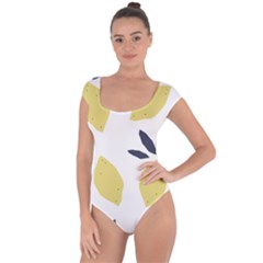 Laser Lemons Short Sleeve Leotard  by andStretch