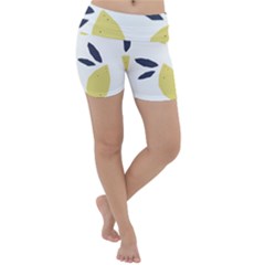 Laser Lemons Lightweight Velour Yoga Shorts