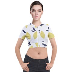 Laser Lemons Short Sleeve Cropped Jacket