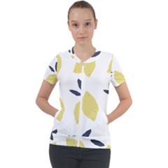 Laser Lemons Short Sleeve Zip Up Jacket by andStretch