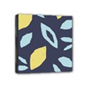 Laser Lemon Navy Mini Canvas 4  x 4  (Stretched) View1