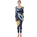 Laser Lemon Navy Long Sleeve Catsuit View1