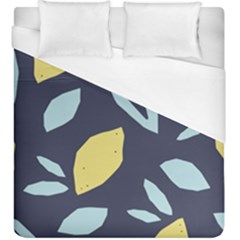 Laser Lemon Navy Duvet Cover (king Size) by andStretch