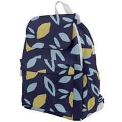 Laser Lemon Navy Top Flap Backpack by andStretch