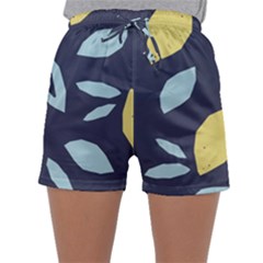 Laser Lemon Navy Sleepwear Shorts by andStretch