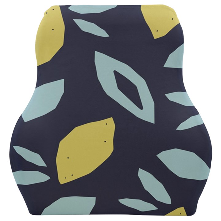 Laser Lemon Navy Car Seat Velour Cushion 