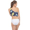 Laser Lemon Navy Spliced Up Bikini Top  View2