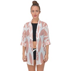 Blush Orchard Open Front Chiffon Kimono by andStretch